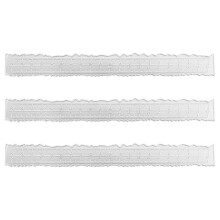 Juego de 3 reglas de metal de 8,5 pulgadas de largo con bordes irregulares, ideales para hacer tarjetas, álbumes de recortes y manualidades.