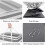 75L laundry bag, waterproof laundry basket, foldable laundry basket with extendable handles 3