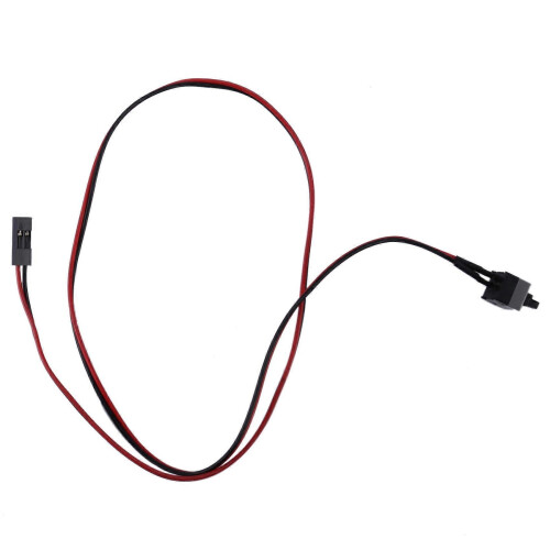2-Pack 2-Pin SW PC Power Cable On/Off Push Button ATX Computer Switch Cable 45cm 2