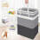 75L laundry bag, waterproof laundry basket, foldable laundry basket with extendable handles 2