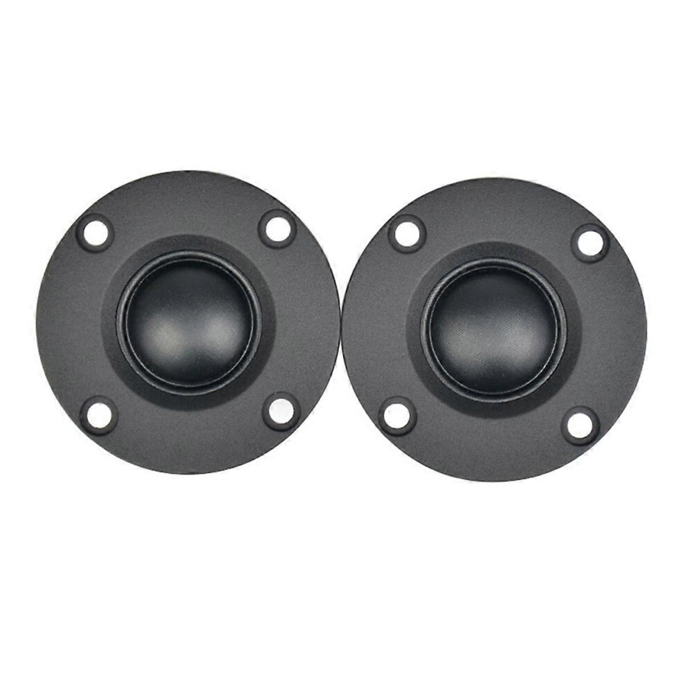 2Pcs 6Ω 30W Silk Film Soft Dome Tweeter Speaker Unit Black 8990264517197