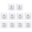 10 self-adhesive curtain rod holders, drill-free, adjustable 1