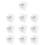 10 self-adhesive curtain rod holders, drill-free, adjustable 3