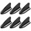 EVO Style 6 τεμ. Μαύρο PP Roof Fin Shark Fin Kit Γεννήτρια Vortex για αυτοκίνητο 1