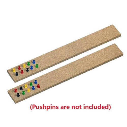 5 self-adhesive cork strips, long cork panel for wall, office, home, classroom, study. 2
