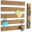 5 self-adhesive cork strips, long cork panel for wall, office, home, classroom, study. 5