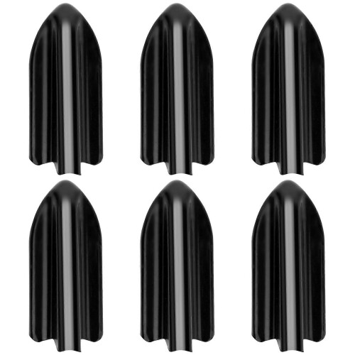 EVO Style 6 τεμ. Μαύρο PP Roof Fin Shark Fin Kit Γεννήτρια Vortex για αυτοκίνητο 1