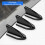 EVO Style 6 τεμ. Μαύρο PP Roof Fin Shark Fin Kit Γεννήτρια Vortex για αυτοκίνητο 4