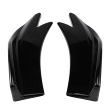 27cm Car Rear Bumper Spoiler Canards Fins Anti-Crash Diffuser Lip Wrap Angle Splitter Protector Guard