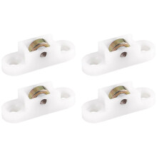 4 eenvoudige metalen schuifrolletjes voor deuren/ramen/kasten, diameter 8 mm