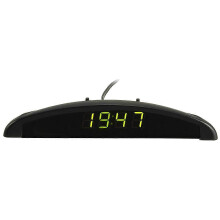 3-in-1 Auto 12V Digital LED Voltmeter Spannung Temperatur Uhr Thermometer