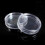 10 small round plastic boxes for coin capsules 3