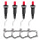 4-piece propane push piezo ignition set with threaded ceramic electrode and ignition cable, 30 cm 1