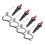 4-piece propane push piezo ignition set with threaded ceramic electrode and ignition cable, 30 cm 3
