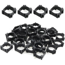 30 pluggable battery holders compatible with 18650 lithium batteries, plastic holders