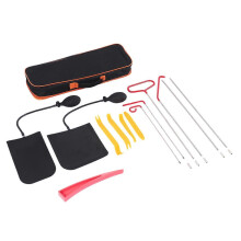 14-piece car door opening toolkit: emergency wedges, air pump, universal emergency kit compatible with vehicles