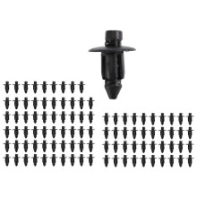 7mm hole plastic rivets for car bumper and fender fastening, pressure clips, 100 pieces