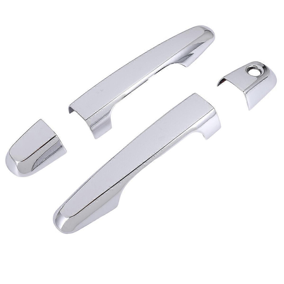 8Pcs Chrome Door Handle Cover Trim Strip Compatible With Mitsubishi L200 Triton Pickup 2006-2014 8732383044013