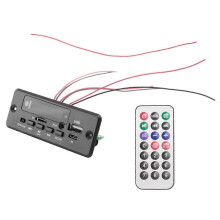 2x25W 50W Amplifier MP3 Player Decoder Board 5V-12V Bluetooth 5.0 Car FM Radio Module supports TF USB