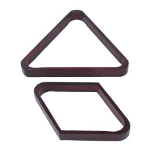 Vintage Style Pool Accessories, Solid Wood Pool Ball Racks, 2-1/4 Inch Ball Compatible Reinforced Edges for Cloth Protection, For Home Game Room Bar A