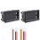 Set di 2 voltmetri-amperometri digitali CC 100V 10A con doppio display LED blu e rosso. 4