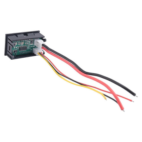 Set di 2 voltmetri-amperometri digitali CC 100V 10A con doppio display LED blu e rosso. 2