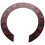 1 rosette sticker with red pattern for acoustic classical guitar (spare part) 1
