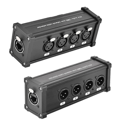 4-channel 3-pin Ethercon cable extension, XLR network multi-extension cable for stage lighting and recording