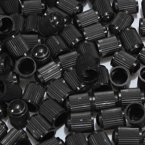 100 plastic ventieldopjes, ventieldeksels voor auto- en motorbanden 1
