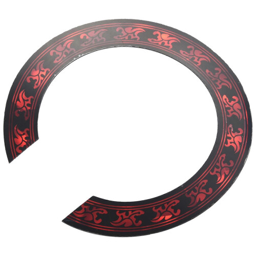 1 rosette sticker with red pattern for acoustic classical guitar (spare part) 1