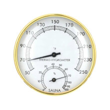 2-in-1 Sauna Thermometer Fahrenheit, Sauna Thermometer & Hygrometer Indoor Temperature and Humidity Monitor