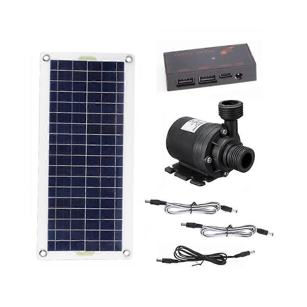 50W Solar Water Pump 800L/H Dc12v Solar Water Fountain Pump Low Noise Compatible With Family Garden Water Fountains 8725403365892