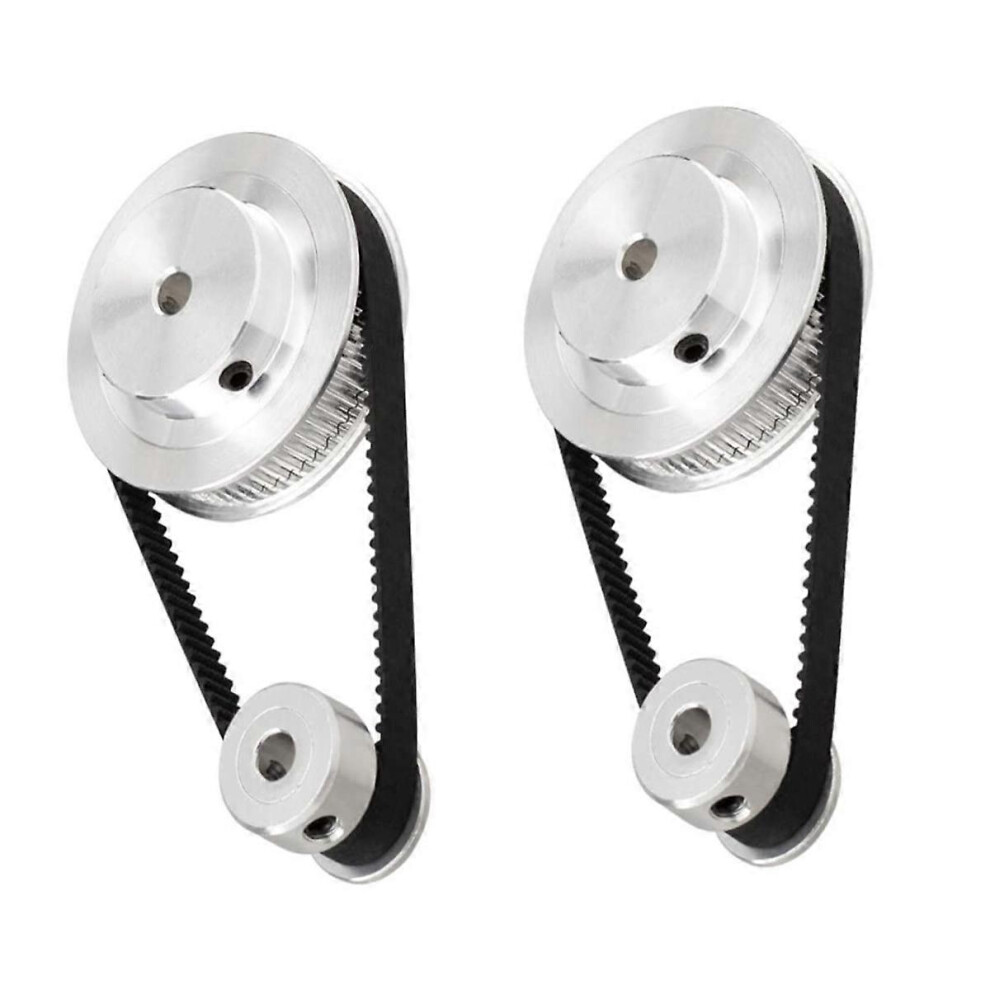 2 Sets 2Gt Synchronous Wheel 20 60 Teeth Bore Aluminum Timing Pulley Gt2 Timing Pulley System 8079357159398