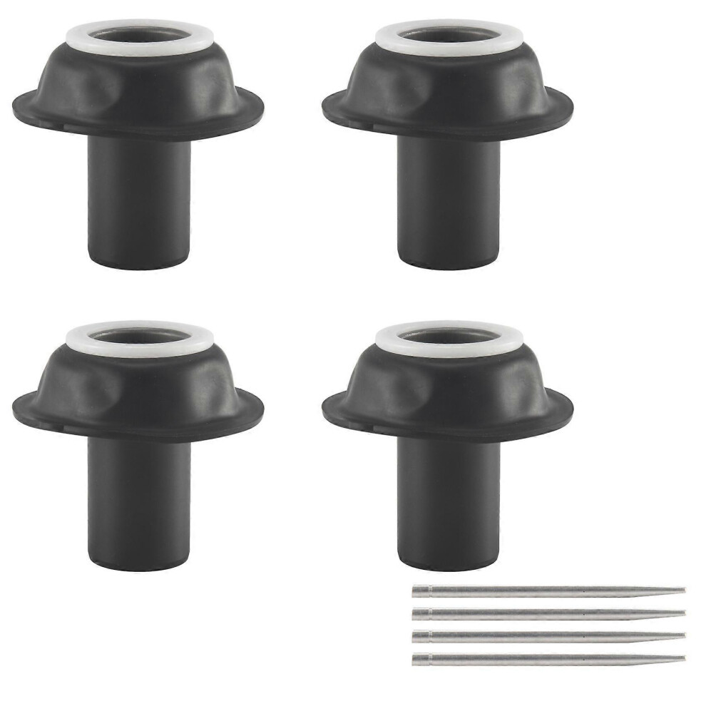 4Pcs Compatible With Vmax 1200 Vmx1200 1985-2007 V-Max 1200 Motorcycle Carburetor Repair Kit Tappet Vacuum Diaphragm Black 8046174750442