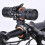 360-degree rotatable bicycle light, double holder, LED front flashlight, pump, handlebar mount 2
