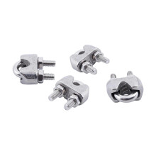 4 abrazaderas de cable de acero inoxidable para cuerdas de 5/32 pulgadas (4 mm)