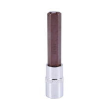 Extra lange dop van 14 mm met 1/2" zeskantaandrijving, S2-staal