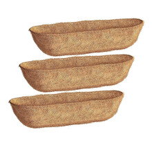 Set van 3 badkuipvoeringen van 91 cm, kokosvezel voor wandmanden, plantenbakvoering, plantenbak