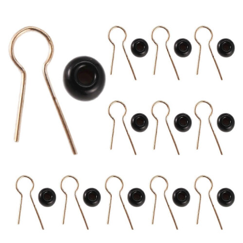 200 pieces black gold tone solder PCB board breadboard test point pins 2