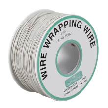305 meter rol 30 AWG witte PVC-gecoate vertinde koperdraad