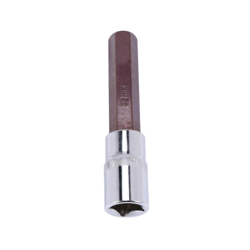 1/2-inch drive 14mm hex bit extra-long socket, S2 steel 1
