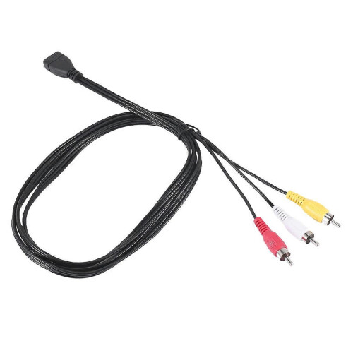 Καλώδιο USB-A θηλυκό σε 3 RCA βοηθητικού ήχου/βίντεο (1,5 m) για υπολογιστή και τηλεόραση 2
