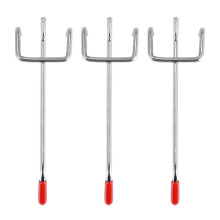 25 pieces 100mm Pegboard Hooks compatible with Slat Wall, Retail Display, Shop, Home Hanger, Chrome Metal 1-1.