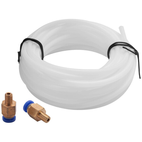 Σωλήνας Bowden PTFE 5 μέτρων με 2 εξαρτήματα PC4-M6 για νήμα 1,75 mm για τον εκτυπωτή Creality 3D.