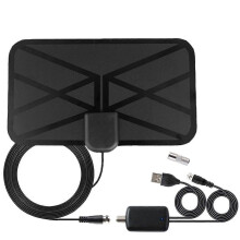 25DB TV-Antenne, HD-Digital-Innenantenne mit 1500 Meilen Reichweite, unterstützt 4K, 1080P und ältere TVs Indo