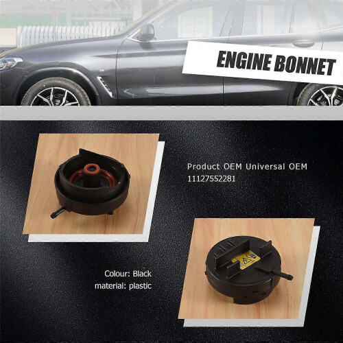 11127552281 Engine air valve cap cover compatible with BMW E60 E65 E66 E70 E83 E88 E85 E90 E91 E92 F10 N52 128I 2