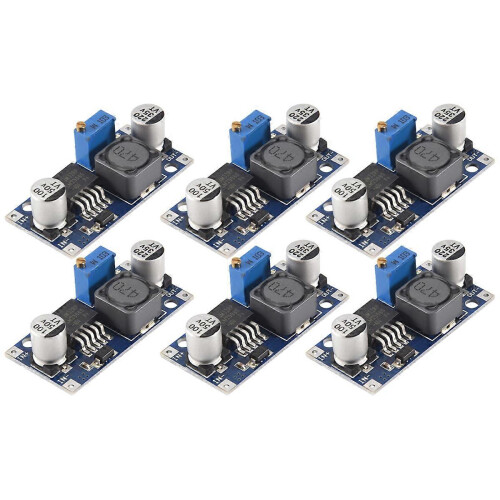 Set van 6 LM2596 DC-DC step-down converters, 3,0-40V naar 1,5-35V voedingsmodules