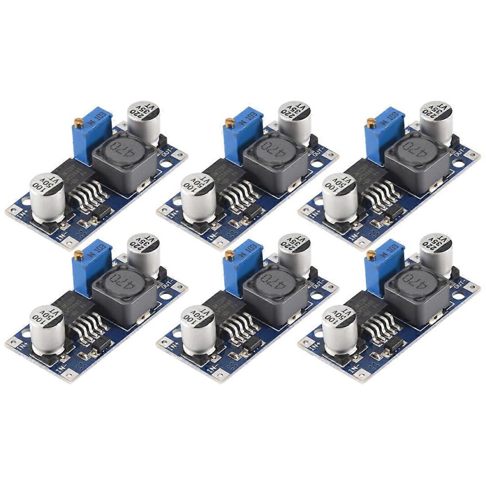 Pack Of 6 Lm2596 Dc-Dc Buck Converters 3.0-40V To 1.5-35V Power Supply Stage Modules 8809098408994