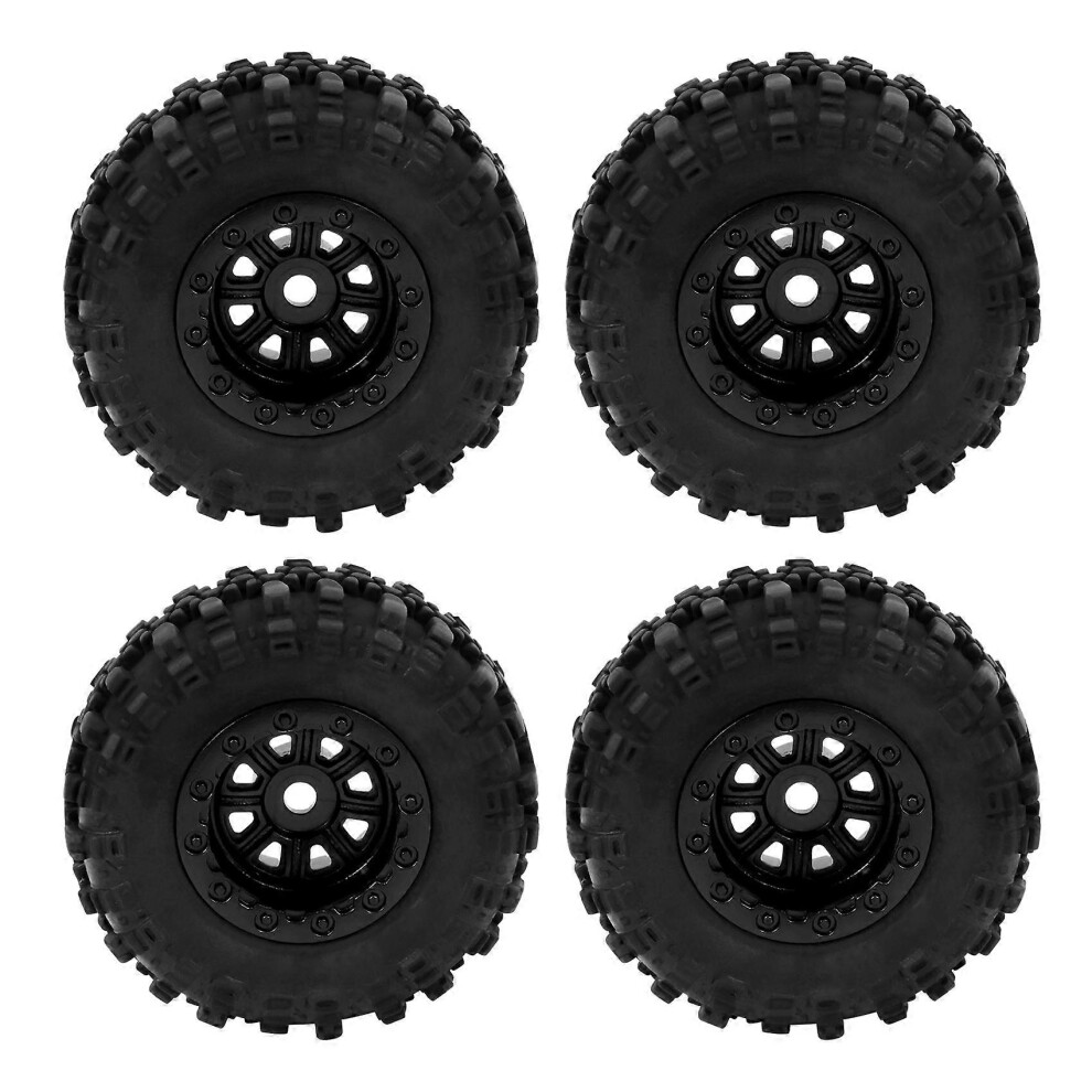 4-Piece 47X18mm Rim And Tire Set Compatible With Axial Scx24 90081 Axi00001 1/24 Rc Climbing Car Upgrade Parts 8240296704400