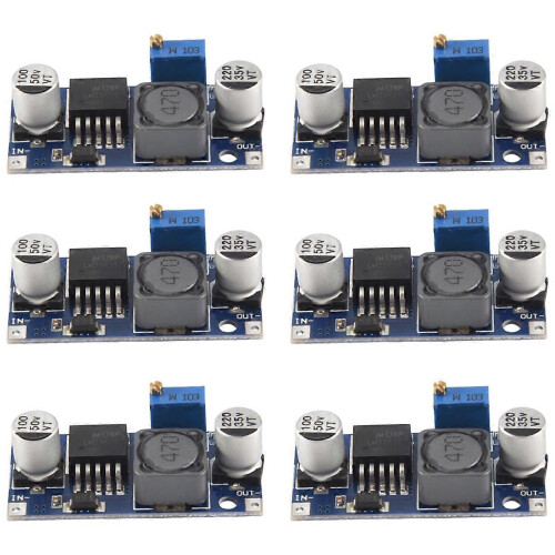 Set van 6 LM2596 DC-DC step-down converters, 3,0-40V naar 1,5-35V voedingsmodules 2